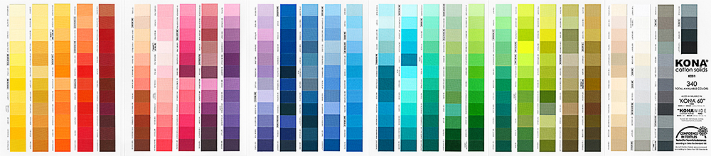 Kona Cotton Colour Chart