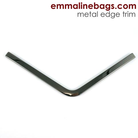 Emmaline Bags Metal Edge Trim - Style A - Gunmetal - Image 1