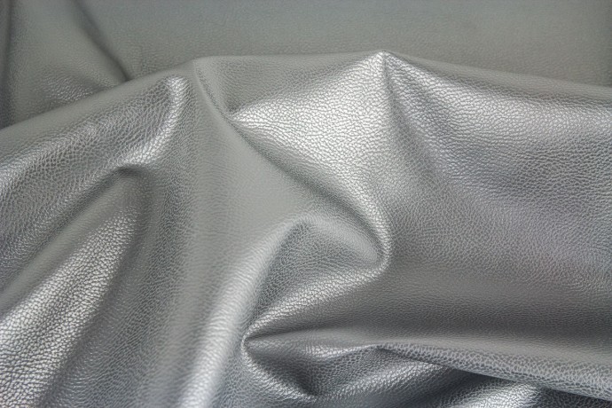 Rex Faux Leather Fabric Silver Sew Hot, White Faux Leather Fabric Uk