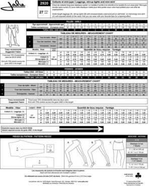 Leggings, Stirrup Tights And Mini Skirt Pattern - Image 2