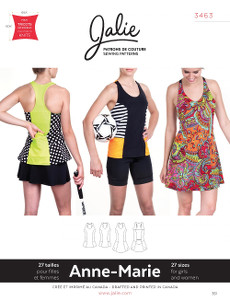 3463_Front_230px Anne-Marie Tanks Anne-Marie Tanks And Dress Pattern - Image 1