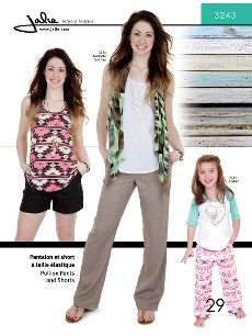 JALP3243-TNAC Pull On Trousers Pull On Trousers And Shorts Pattern - Image 1