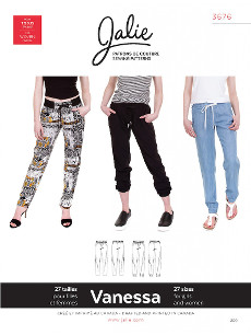 JALP3676-TNAC Vanessa Fluid Pants Vanessa Fluid Pants Pattern - Image 1