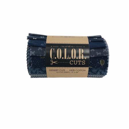 CCDR1 Color Cuts Dessert Roll Indigo Colour Cuts Road Trip Dessert Rollx - Image 1