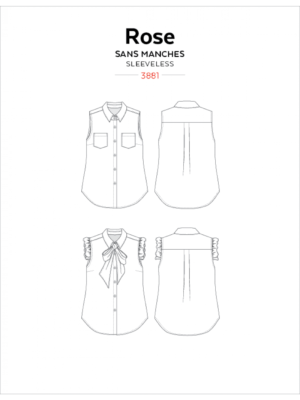 Rose Sleeveless Button-Down Shirt - Image 5
