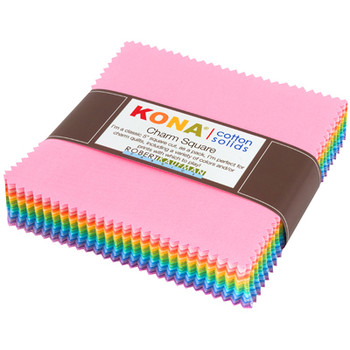 Pastel Colorstory Kona Solids Charm Pack Sew Hot