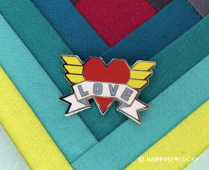 Love Tattoo Enamel Pin - Image 2