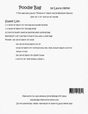 Poodle Bag Collage Pattern - Image 2