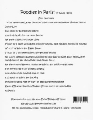 Poodles in Paris Collage Pattern - Image 2