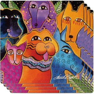 Dogs and Doggies 4 Pack Ceramic Coasters