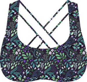 Albstoffe Protect-Me Trevira© Bioactive Technical Fabric Botanical Herbs Blue - Image 3