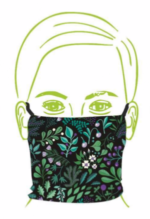 Albstoffe Protect-Me Trevira© Bioactive Technical Fabric Botanical Herbs Blue - Image 4