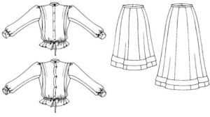 Schoolmistress' Shirtwaist and Skirt - Image 5