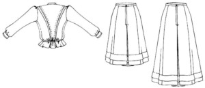 Schoolmistress' Shirtwaist and Skirt - Image 6
