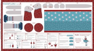 Winter Games Passiflora Christmas Mouse Panel - Image 2