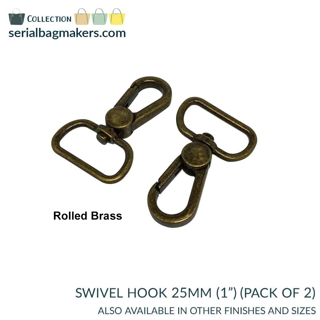25mm (1) Swivel Hooks - Pack of 2