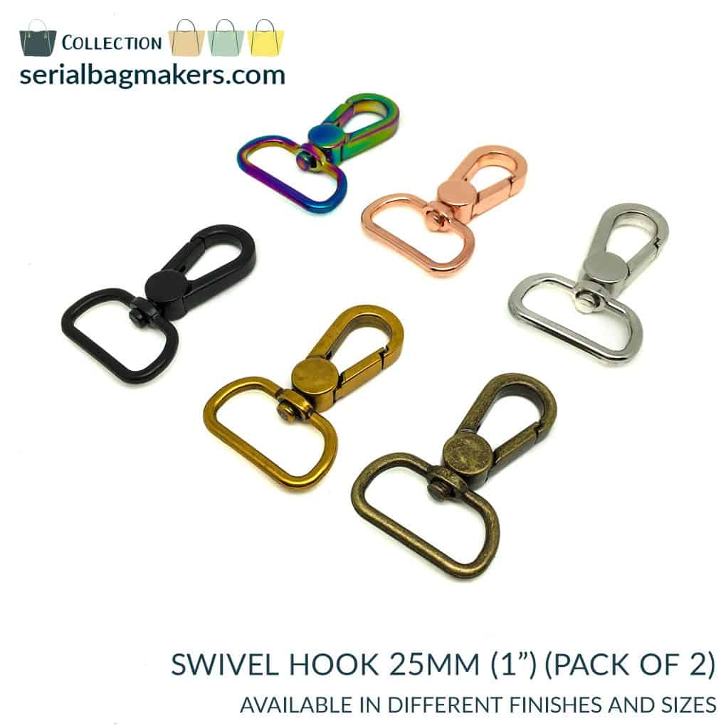 Serial Bagmakers Swivel Snap Hook - 1 (25mm) - Pkg of 2