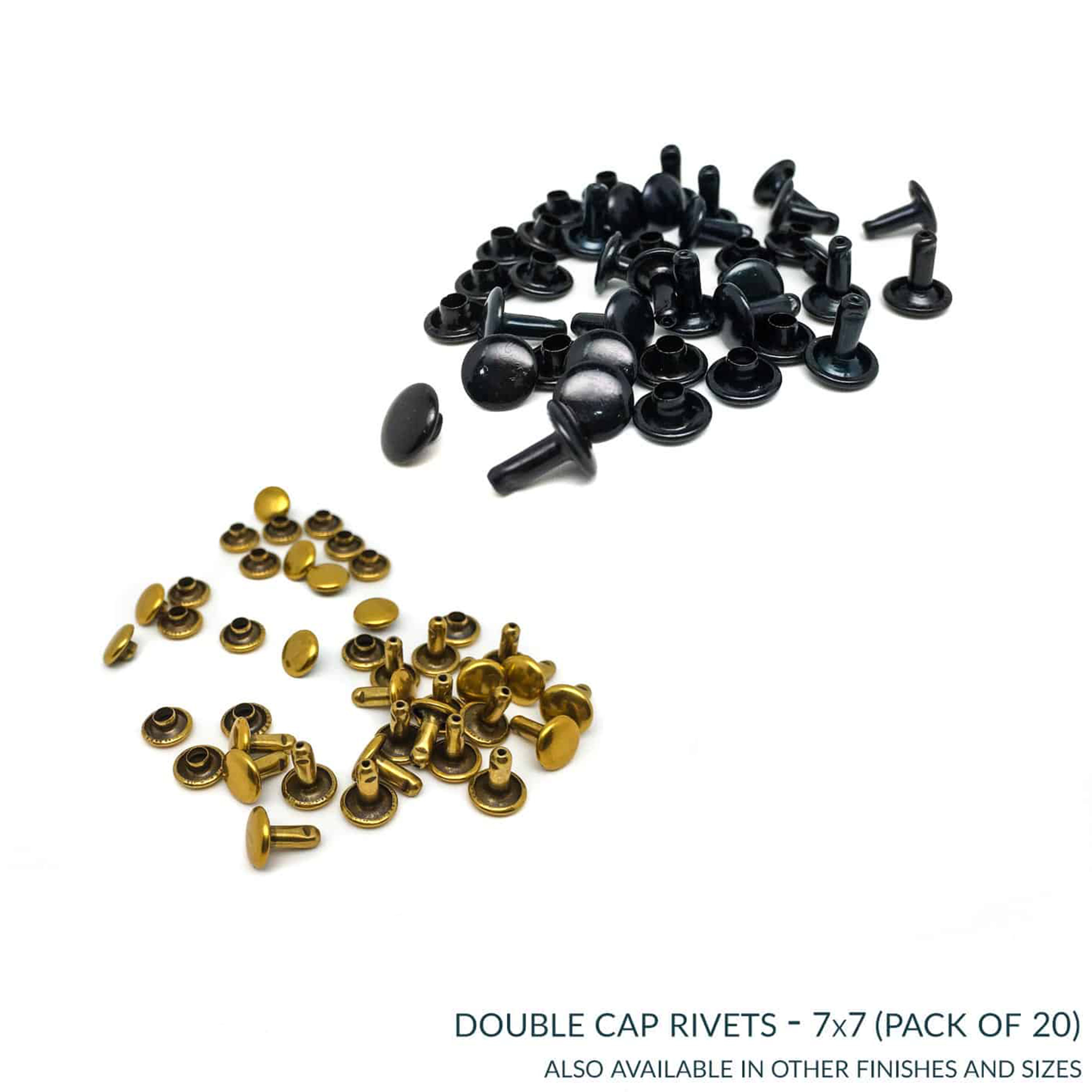 20 Double cap rivets 9×8 - Serial Bagmakers