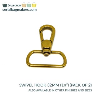 Serial Bagmakers Swivel Snap Hook - 1-1/4" (32mm) - Pkg of 2 - Image 9