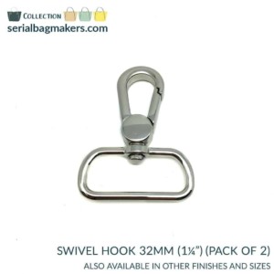 Serial Bagmakers Swivel Snap Hook - 1-1/4" (32mm) - Pkg of 2 - Image 7