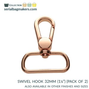 Serial Bagmakers Swivel Snap Hook - 1-1/4" (32mm) - Pkg of 2 - Image 4
