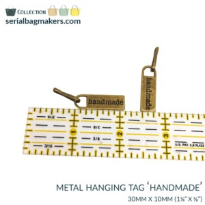 Serial Bagmakers Handmade Hanging Metal Tag with Clip - Image 4