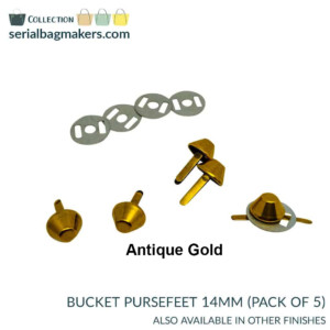 Serial Bagmakers 14mm (1/2") Bucket Purse Feet - Pack of 5 - Image 3