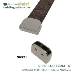 Serial Bagmakers  Sleek Strap Ends 3/4 Inch (19mm) - Pkg of 2 - Image 5