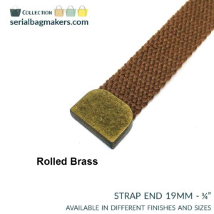 Serial Bagmakers  Sleek Strap Ends 3/4 Inch (19mm) - Pkg of 2 - Image 3