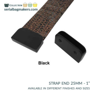 Serial Bagmakers  Sleek Strap Ends 1 Inch (25mm) - Pkg of 2 - Image 9