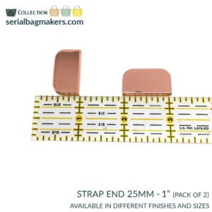 Serial Bagmakers  Sleek Strap Ends 1 Inch (25mm) - Pkg of 2 - Image 4