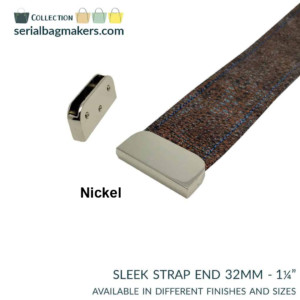 Serial Bagmakers  Sleek Strap Ends 1-1/4 Inch (32mm) - Pkg of 2 - Image 6