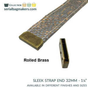 Serial Bagmakers  Sleek Strap Ends 1-1/4 Inch (32mm) - Pkg of 2 - Image 4