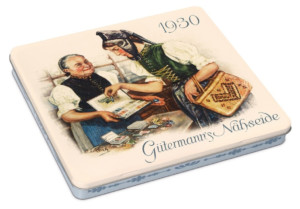 Gutermann Vintage Tin Thread Set - 30 Spools Basic Colours