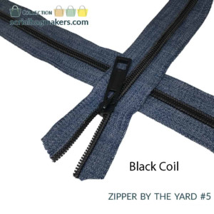 Serial Bagmakers #5 Zip by the Yard 3 Metres - Blue Denim Tape - Image 9