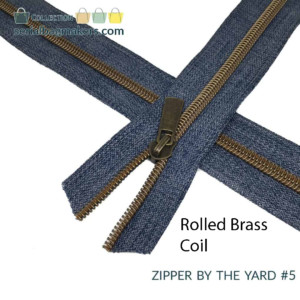 Serial Bagmakers #5 Zip by the Yard 3 Metres - Blue Denim Tape - Image 8