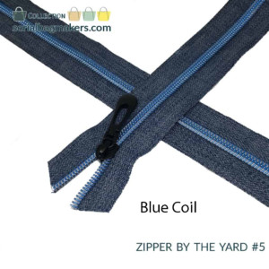 Serial Bagmakers #5 Zip by the Yard 3 Metres - Blue Denim Tape - Image 6