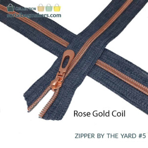 Serial Bagmakers #5 Zip by the Yard 3 Metres - Blue Denim Tape - Image 5