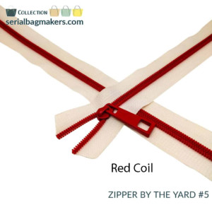 Serial Bagmakers #5 Zip by the Yard 3 Metres - Off White Tape - Image 11