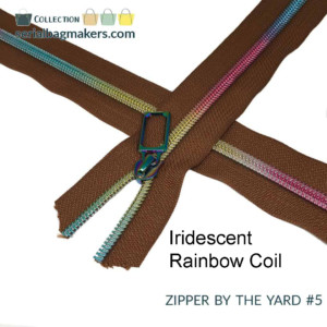 Serial Bagmakers #5 Zip by the Yard 3 Metres - Cognac Tape - Image 6