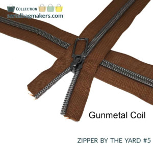 Serial Bagmakers #5 Zip by the Yard 3 Metres - Cognac Tape - Image 4