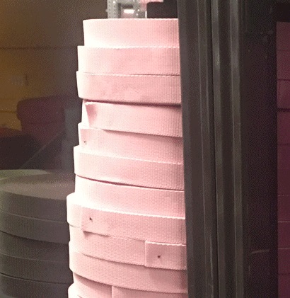 pw25 2 pink Polyester Pink Webbing 1 inch (25mm) - Image 1