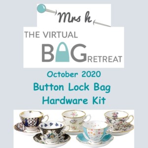 Button Lock Bag Hardware Kit Gold