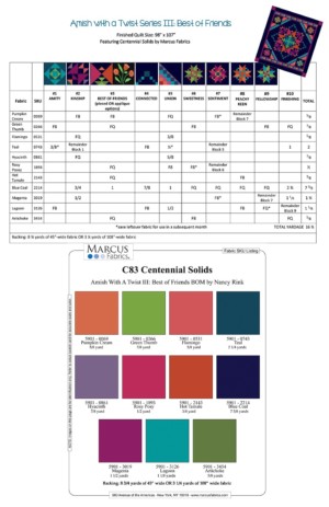 Amish With A Twist III: Best of Friends Quilt Pattern - Image 2