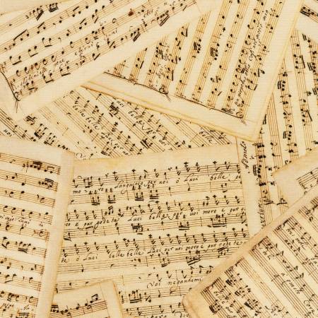 SRKXD19902199 Music Sheets Wide BAck Library of Rarities Antique Music Sheets 108" Wide - Image 1