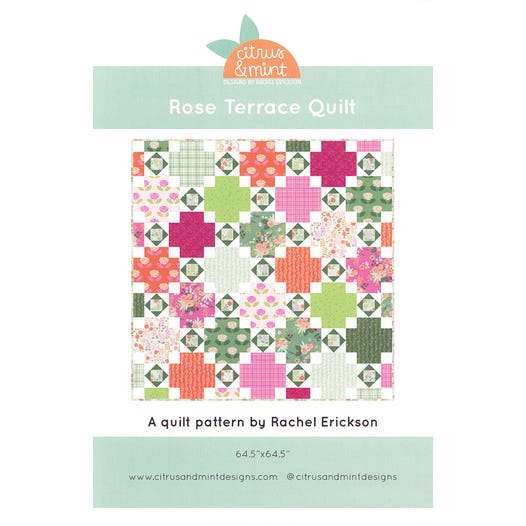 cm-roseterracequilt front Rose Terrace Quilt Pattern - Image 1