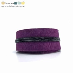 Serial Bagmakers #5 Zip by the Yard 3 Metres - Aubergine Tape Multiple Coil Options - Image 12
