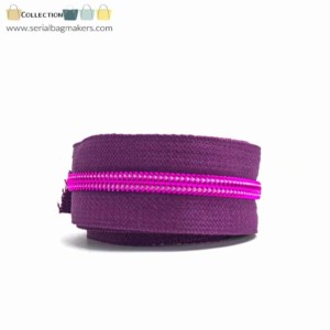 Serial Bagmakers #5 Zip by the Yard 3 Metres - Aubergine Tape Multiple Coil Options - Image 10