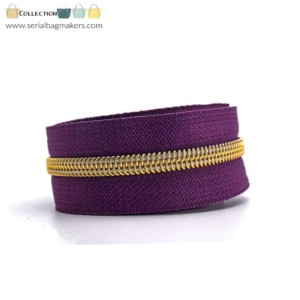 Serial Bagmakers #5 Zip by the Yard 3 Metres - Aubergine Tape Multiple Coil Options - Image 9