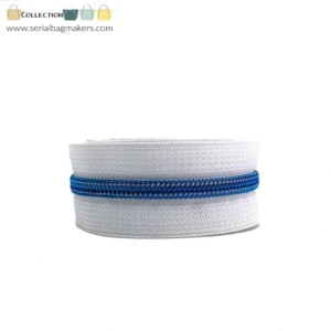 Serial Bagmakers #5 Zip by the Yard 3 Metres - White Tape Multiple Coil Options - Image 15